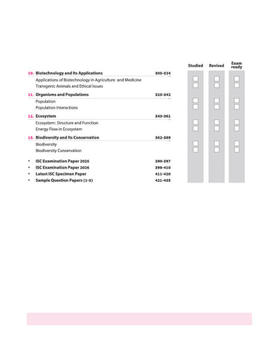 ISC All in One Biology Class 12 Exam 2027 | Complete Study Guide with Internal Assessment | Theory, Chapter Exercises, Sample Papers & Exam Questions