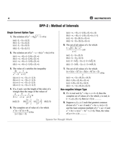 Chapter 1 Basic Maths textbook page from Arihant Prep Master JEE Main and Advanced Mathematics Class 11 displaying DPP-1 on Number System featuring single correct, more than one correct, and non-negative integer type problems on factors, arithmetic progressions, LCM applications, prime factors, and modular arithmetic remainder theorems with space for rough work