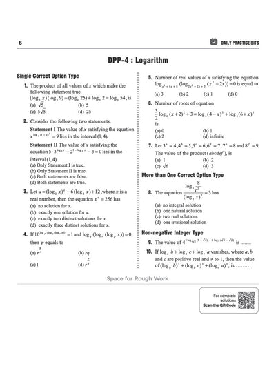 Chapter 1 Basic Maths textbook page from Arihant Prep Master JEE Main and Advanced Mathematics Class 11 displaying DPP-1 on Number System featuring single correct, more than one correct, and non-negative integer type problems on factors, arithmetic progressions, LCM applications, prime factors, and modular arithmetic remainder theorems with space for rough work