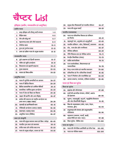 Table of Contents TOC page from Arihant Railway Samanya Gyan and General Knowledge Capsule Pro Advanced Notes textbook for NTPC, ALP, Group D, JE, and RPF exams listing chapters for Ancient, Medieval, and Modern Indian History, Art and Culture, Indian Polity, and World and Indian Geography