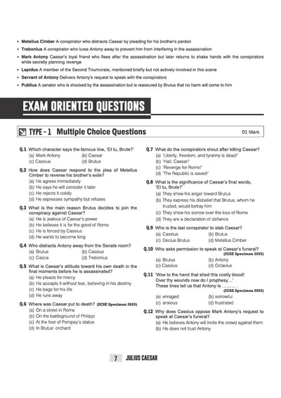 ICSE Literature in English (Paper 2))Class10 Exam | Quick Theory, Exam Pattern Questions & Sample Papers | As per Latest ICSE Syllabus | Que Bee 2nd Edition