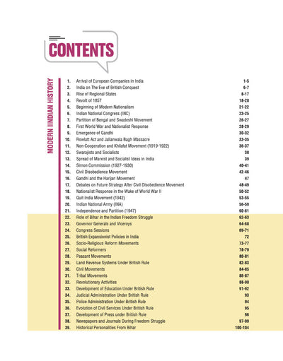 Prime Notes BPSC Prelims Modern Indian History (Covers Bihar Specific Topics) | Complete Syllabus Coverage, Based on PYQs with Crisp Notes for Quick Revision