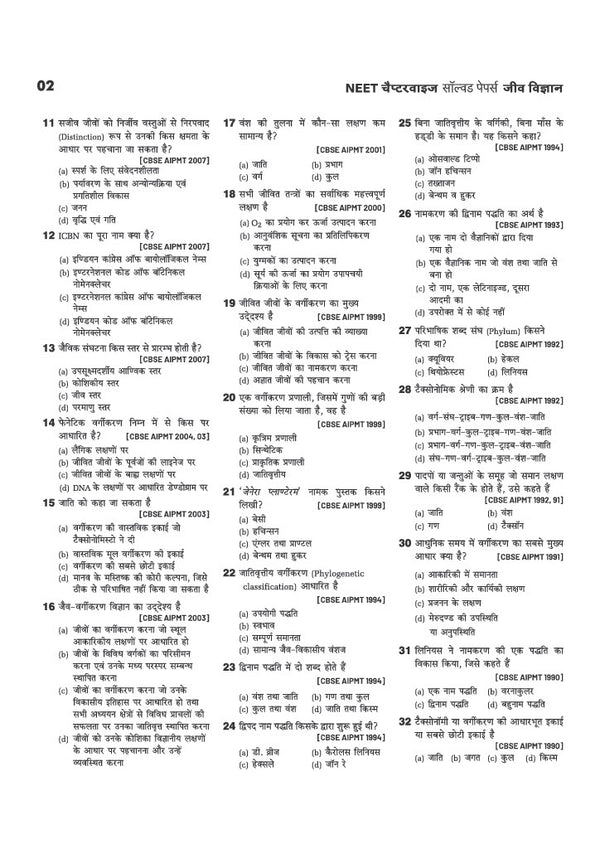 39 Years NEET Chapterwise Topicwise Levelwise Biology (Jeev Vigyan) | 3000+ PYQs from NEET & AIPMT (2026–1988) | NTA Authenticated Solutions with Revision Question Tagging | Key Ideas, Concept Enhancer, Trap Alert