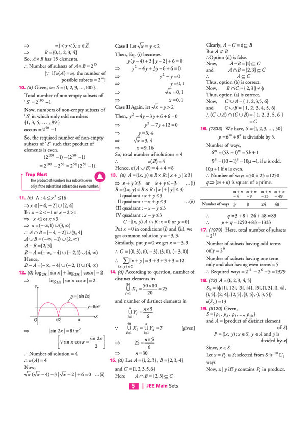 JEE Main 8 Years Mathematics Chapterwise, Topicwise & Levelwise 3000+ PYQs | NTA Authenticated Solutions, Revision Questions & Downloadable Worksheets | Only Book that Highlights High-Frequency Question Types