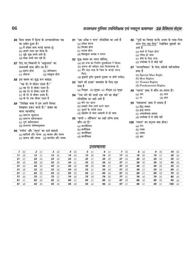 Rajasthan Police SI (Upnirikshak) & Platoon Commander Exam 2026 | 20 Practice Sets with 6 Solved Papers (2025, 2021 & 2018) | Paper 1 General Hindi & Paper 2 General Knowledge and General Science