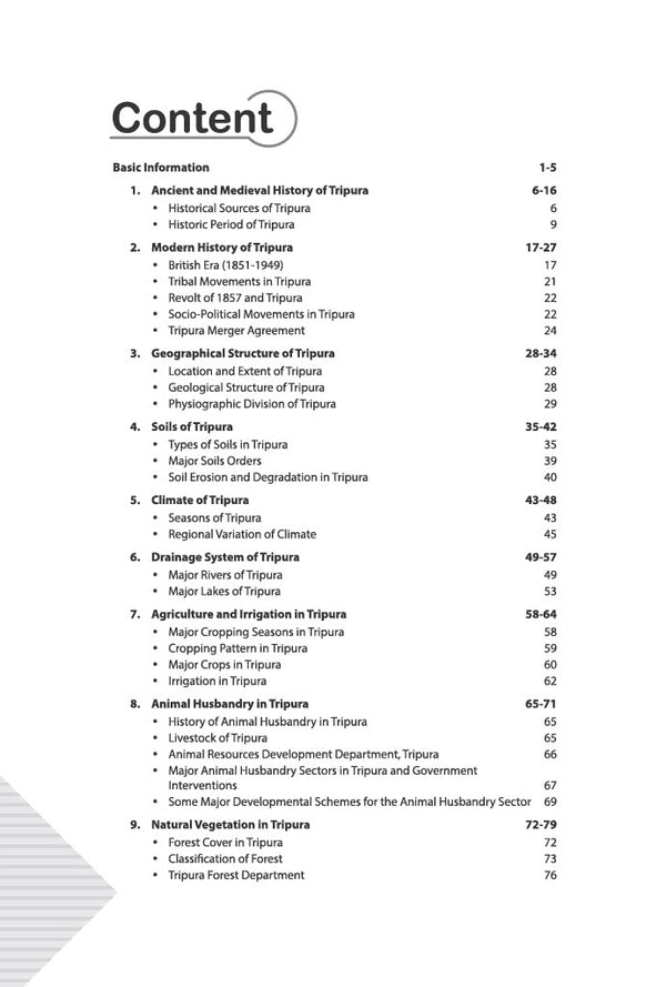 Know Your State Tripura (General Knowledge) | Highly Useful for TPSC (TCS/TPS), TFS, & Other Competitive Exams | With Important Map, Flow charts, Tables, Practice MCQs, PYQs & Budget 2026-27