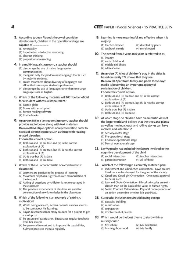 CTET 2026 15 Practice Sets Paper 2 (Class 6-8) Social Science/ Studies | Based on Latest CTET Syllabus & Exam Pattern | Detailed Explanations of Each Question with Latest Solved Papers