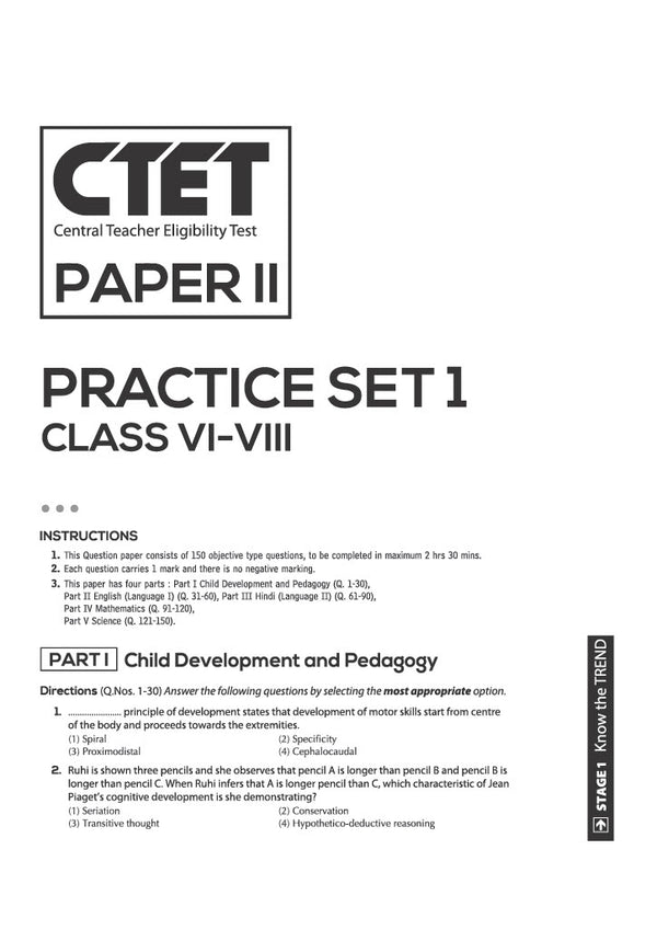 CTET 2026 15 Practice Sets Paper 2 (Class 6-8) Maths & Science | Based on Latest CTET Syllabus & Exam Pattern | Detailed Explanations of Each Question with Latest Solved Papers