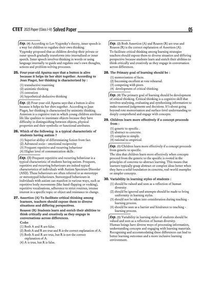 CTET 35 Solved Papers (2026–2014) Paper 1 (Class 1–5) | Detailed Solutions & Authenticated Official Answer Keys | Latest Edition for CTET Preparation