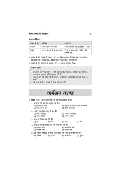 Hindi Class 6 | JNV, RMS, Sainik & Other School Entrance Exams | Chapterwise Theory, Solved Examples, Practice Questions & Previous Years’ Papers