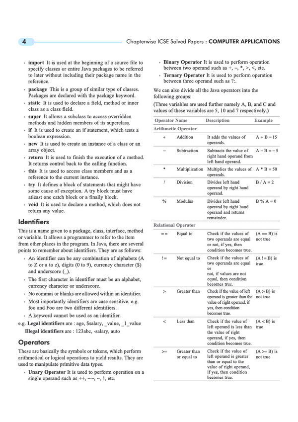 ICSE Computer Applications Class 10 Exam 2026 | 16 Years (2025-2010) Chapterwise, Topicwise Question Bank | Key Idea, Concept Enhancer with 3 Sample Question Papers