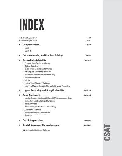 UPSC IAS Prelims CSAT 2027 (General Studies Paper II) Solved Papers | 16 Years Topicwise PYQs (2026–2011) | Elimination Techniques, Smart Strategy Planner, Authentic Solutions & Topicwise Analysis