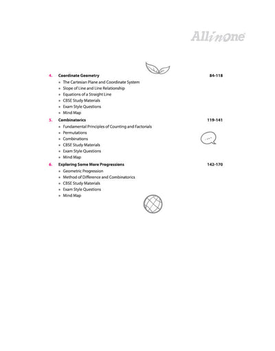 All in One Advanced Mathematics table of contents