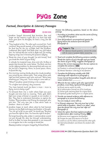 CBSE Chapterwise-Question Bank (2025 - 2016) English Core Class 12th Exam | Other Similar Questions & Value Points | English Medium