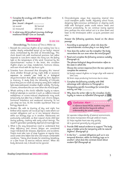 CBSE Chapterwise-Question Bank (2025 - 2016) English Core Class 12th Exam | Other Similar Questions & Value Points | English Medium