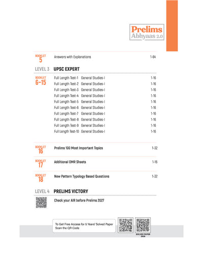 UPSC IAS Prelims 2027 General Studies (Paper I) Test Series | 30+ Tests with 7 NCERT Based Tests, 12 Sectional Tests & 10 Full-Length Mock Tests | OMR Sheets, AIR Mock Test & 100 Trending Topics