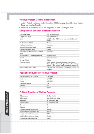 Know Your State Madhya Pradesh (General Knowledge) | Highly Useful for MPPSC, Vyapam & Other Competitive Exams | With Important Map, Flow charts, Tables, Practice MCQs, PYQs & Budget 2026-27