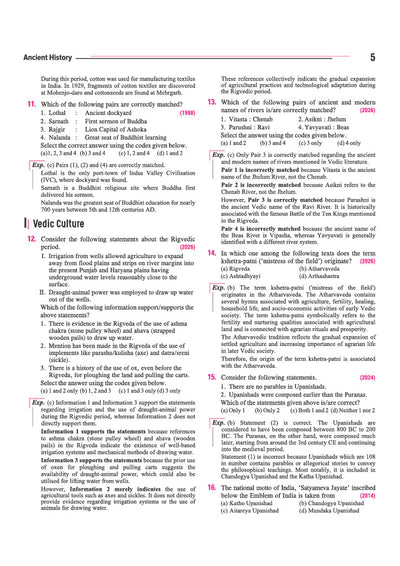 UPSC IAS Prelims chapterwise topicwise PYQs solved papers sample
