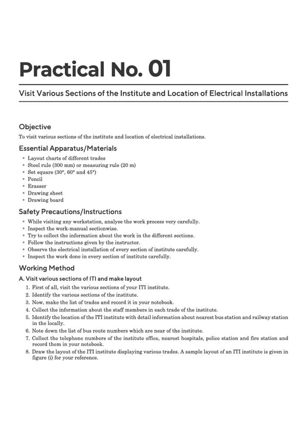 NSQF (Level 4) Electrician Practical | 1st & 2nd Year ITI Students | Bharat Skills CBT & NIMI Pattern Based | Completely Revised Latest Syllabus Edition | Step-by-Step Practical with Diagrams