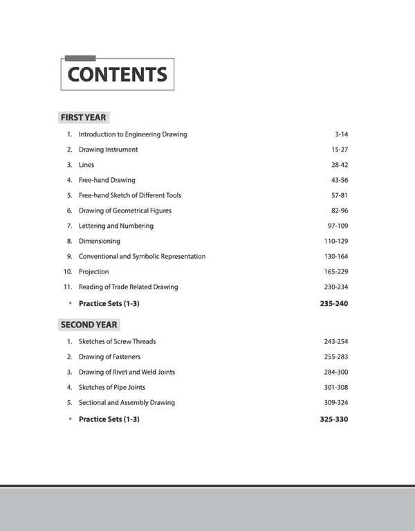 NSQF (Level 4) Engineering Drawing : Fitter| 1st & 2nd Year ITI Students | Bharat Skills CBT & NIMI Pattern Based | Completely Revised Latest Syllabus Edition | Step-by-Step Theory with Diagrams