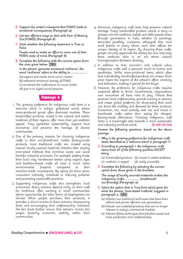 CBSE  English Language & Literature Class 10 Chapterwise Question Bank for Board Exam 2027 | 1Chapterwise PYQs with Revision Theory, Detailed Solutions, Exam Tips & Sample Papers as per Latest CBSE Syllabus & Exam Pattern