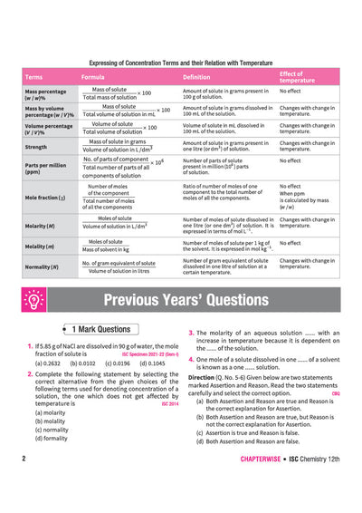 ISC Chemistry Class 12 Question Bank for Exam 2027 | 26 Years Chapterwise & Topicwise PYQs (2026–2001) with Detailed Step-by-Step Answers, Examiner's Comments, Smart Tips & 3 Sample Papers