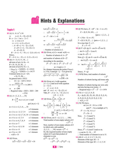 JEE Advanced JEE Main Mathematics chapterwise PYQs sample