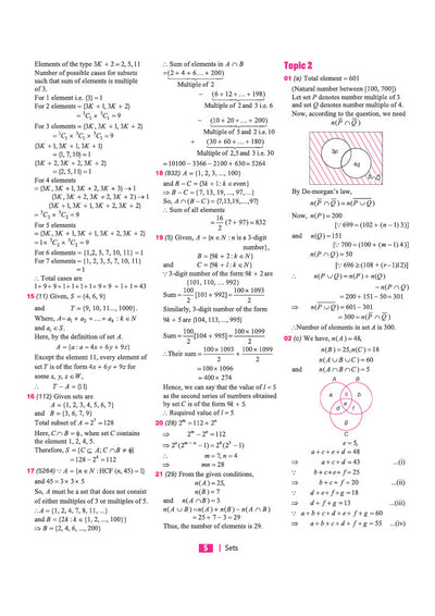 JEE Advanced JEE Main Mathematics chapterwise PYQs sample