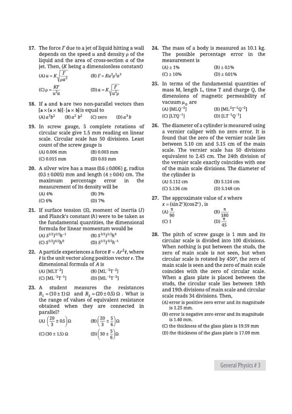 Physics for JEE Main 2027 | 2500+ Rank Booster Problems | Level-Wise Problem Progression, Real Exam-Level Questions, Concept & Application-Based Practice | From Concept Clarity to Rank Mastery
