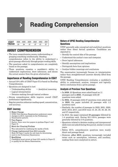 Cracking CSAT Paper 2 chapterwise sample pages