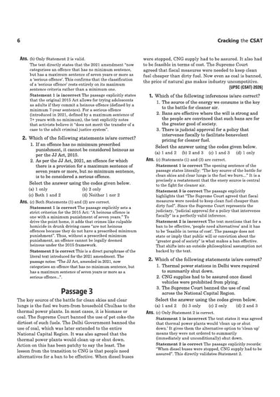Cracking CSAT Paper 2 table of contents Solved Papers Crack Sets
