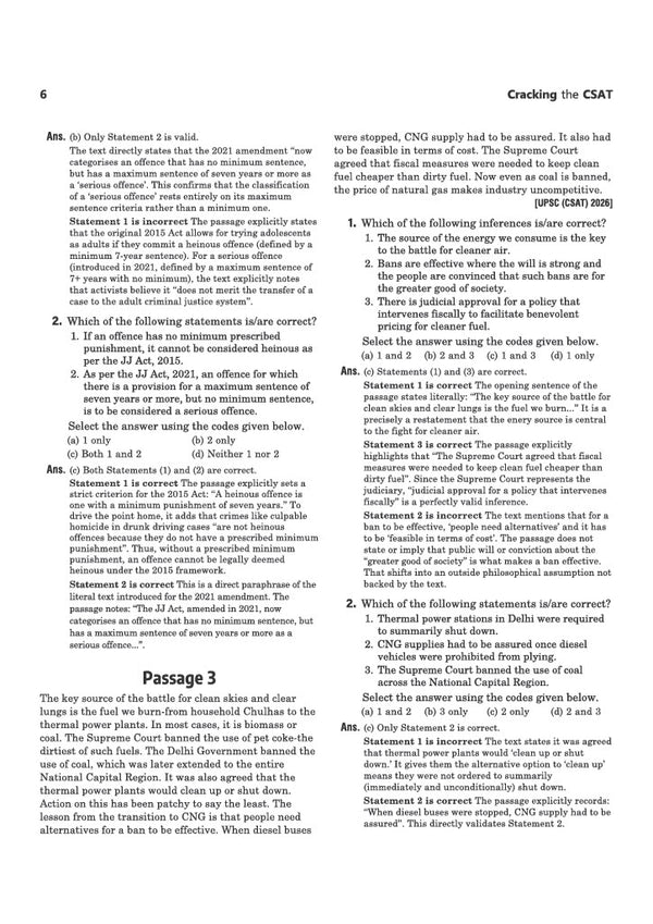Cracking the CSAT Paper II 2027 | UPSC Civil Services Aptitude Test | Complete CSAT Syllabus Coverage with Latest Questions, Trends & Strategy | Solved Papers (2026–2025) & 10 Crack Sets