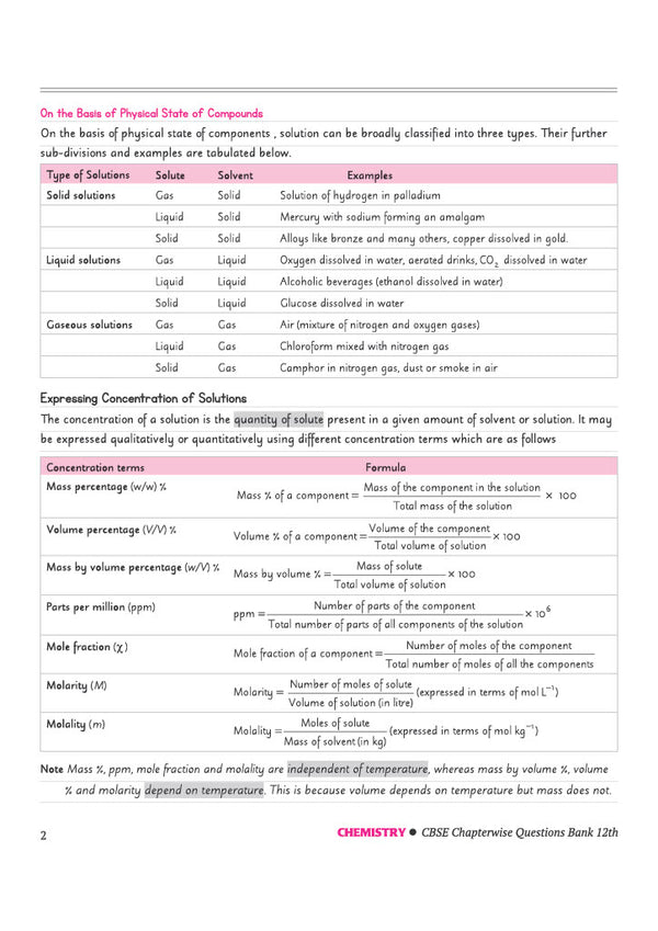 CBSE Chemistry Class 12 Chapterwise Question Bank for Board Exam 2027 | PYQs with Revision Theory, Detailed Solutions, Exam Tips & Sample Papers as per Latest CBSE Syllabus & Exam Pattern