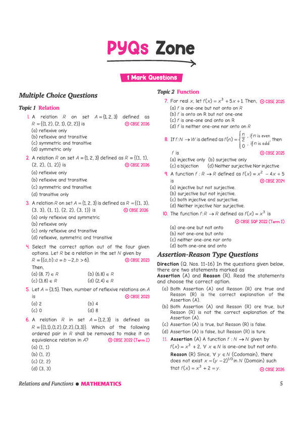 CBSE Mathematics Class 12 Chapterwise Question Bank for Board Exam 2027 | PYQs with Revision Theory, Detailed Solutions, Exam Tips & Sample Papers as per Latest CBSE Syllabus & Exam Pattern