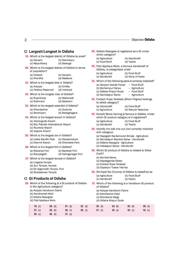 Odisha Objective General Knowledge | 5000+ Facts in MCQ Form with Chapterwise PYQs | For OPSC OAS, ASO, OSSC, OSSSC & Other Competitive Exams