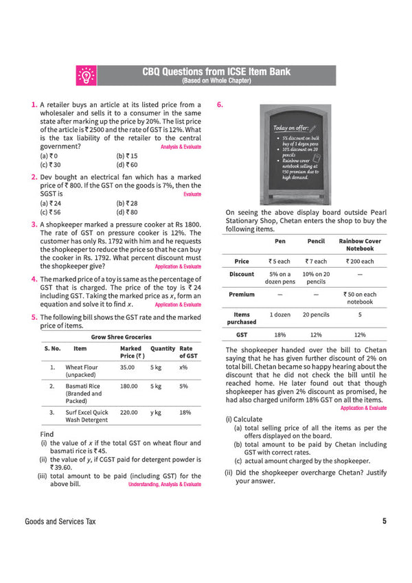 ICSE Mathematics Class 10 Question Bank for Exam 2027 | 26 Years Chapterwise & Topicwise PYQs (2026–2001) with Detailed Step-by-Step Answers, Examiner's Comments, Smart Tips & 3 Sample Papers