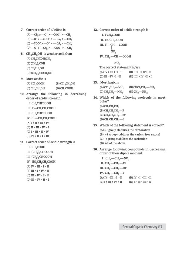 Organic Chemistry for JEE Main & Advanced 2027 | 3000+ Rank Booster Problems | Level-Wise Problem Progression, Real Exam-Level Questions, Concept & Application-Based Practice | From Concept Clarity to Rank Mastery