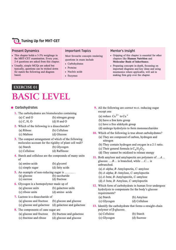 Prep Guide MHT CET Biology 2027 | Exam-Ready Theory, 7500+ Topicwise & Levelwise MCQs, PYQs up to 2026 | Based on Latest MHT CET Syllabus & Exam Pattern