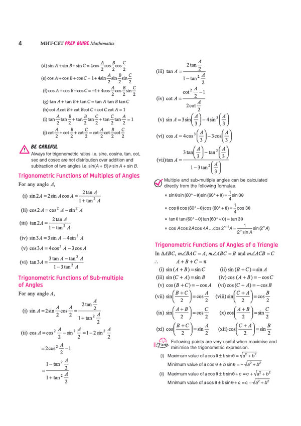 Prep Guide MHT CET Mathematics 2027 | Exam-Ready Theory, 7500+ Topicwise & Levelwise MCQs, PYQs up to 2026 | Based on Latest MHT CET Syllabus & Exam Pattern