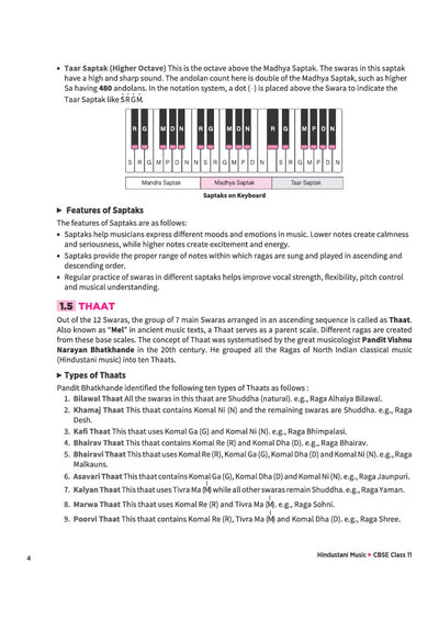 A Textbook of Hindustani Music ( Melodic Instrument & Vocal ) for CBSE Class 11 | Theory in Easy Language, Practical Work, Exam-Style Questions & Sample Question Paper | As per Latest CBSE Syllabus 2026–27