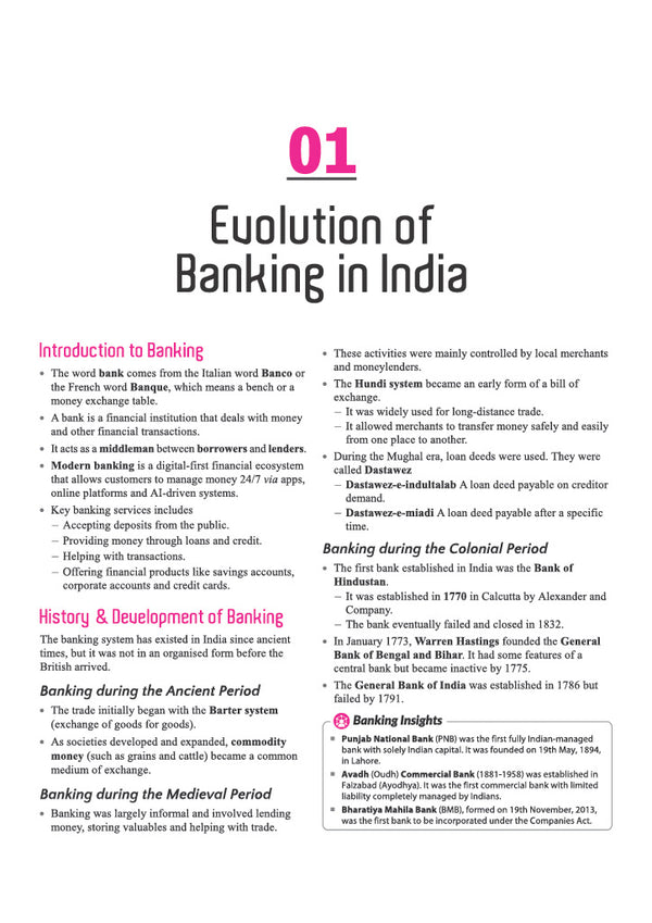 Banking Awareness | For IBPS, SBI, RBI & Other Banking Exams | To-the-Point Notes, Current Affairs & Recent Developments | Economic Survey 2025–26 & Union Budget 2026–27