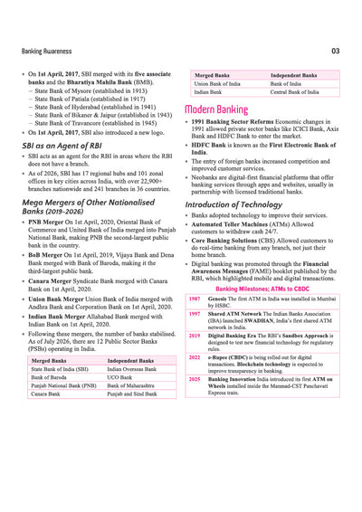 Banking Awareness | For IBPS, SBI, RBI & Other Banking Exams | To-the-Point Notes, Current Affairs & Recent Developments | Economic Survey 2025–26 & Union Budget 2026–27