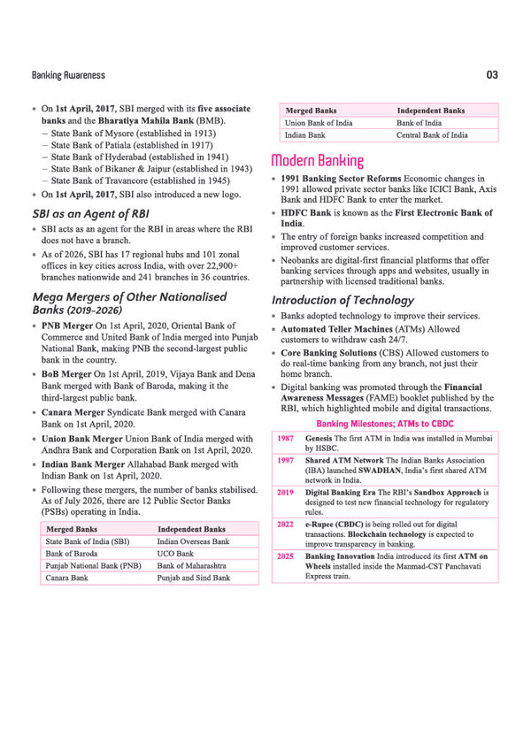 Banking Awareness | For IBPS, SBI, RBI & Other Banking Exams | To-the-Point Notes, Current Affairs & Recent Developments | Economic Survey 2025–26 & Union Budget 2026–27