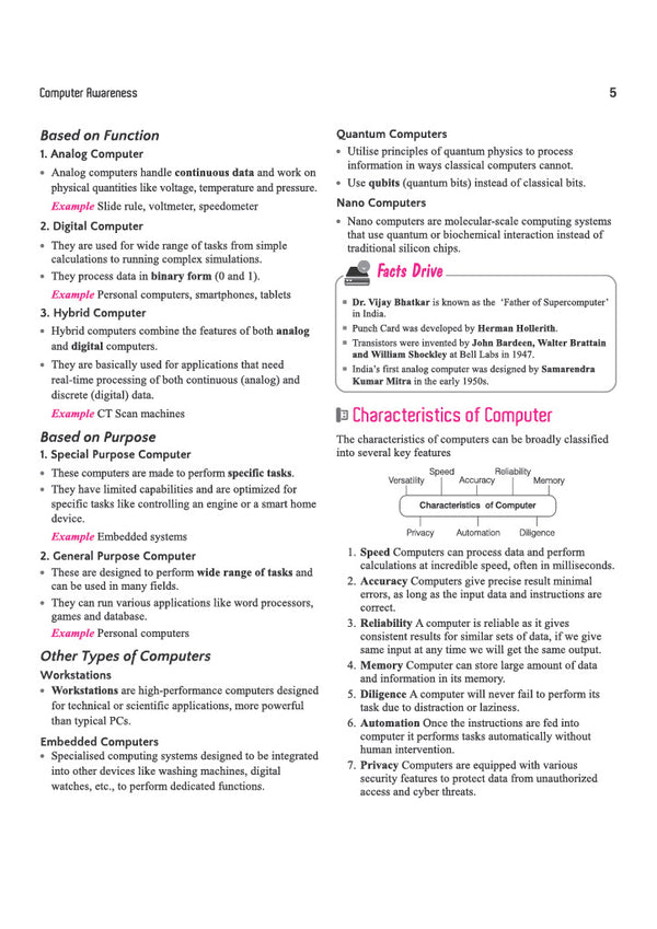 Computer Awareness | To-the-Point Notes, Exam-Style MCQs, Important Personalities, Glossary & Abbreviations | Highly Useful for SSC, Railways, Banking, DSSSB, CPCT & Other One Day Exams