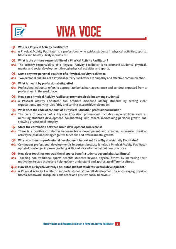 Practical Manual of Physical Activity Trainer for CBSE Class 10 | Skill Education (Subject Code 418) |  Stepwise Activities, Viva Voce Questions, Illustrative Diagrams, Project Work & Record File | As per Latest CBSE Syllabus 2026–27
