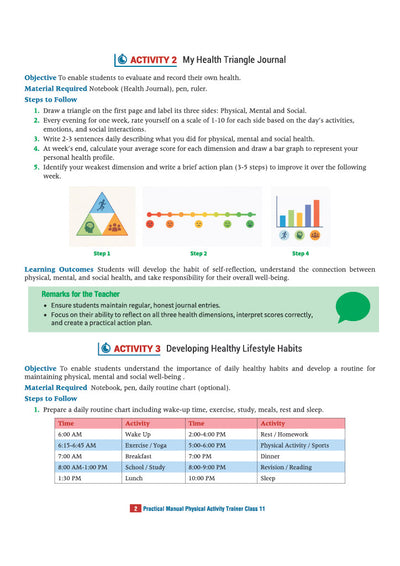 Practical Manual of Physical Activity Trainer for CBSE Class 11 | Skill Education (Subject Code 418) |Stepwise Activities, Viva Voce Questions, Illustrative Diagrams, Project Work & Record File | As per Latest CBSE Syllabus 2026–27