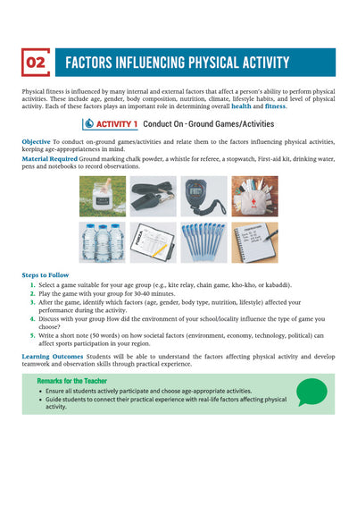 Practical Manual of Physical Activity Trainer for CBSE Class 11 | Skill Education (Subject Code 418) |Stepwise Activities, Viva Voce Questions, Illustrative Diagrams, Project Work & Record File | As per Latest CBSE Syllabus 2026–27