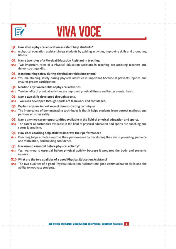 Practical Manual of Physical Activity Trainer for CBSE Class 12 | Skill Education (Subject Code 418) |  Stepwise Activities, Viva Voce Questions, Illustrative Diagrams, Project Work & Record File | As per Latest CBSE Syllabus 2026–27