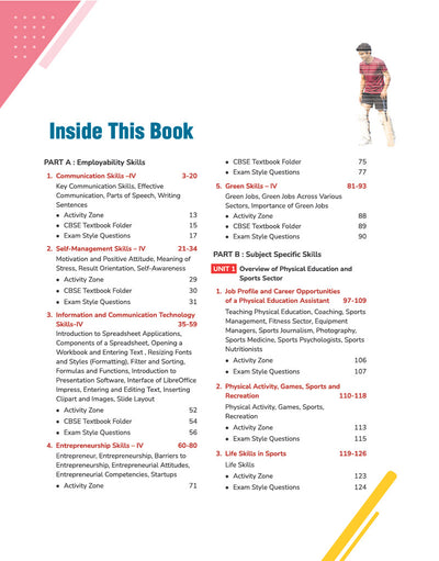 All in One Physical Activity Trainer for CBSE Class 12 | Skill Education (Subject Code 845) |Employability Skills, Subject-Specific Skills | As per Latest CBSE Syllabus 2026–27