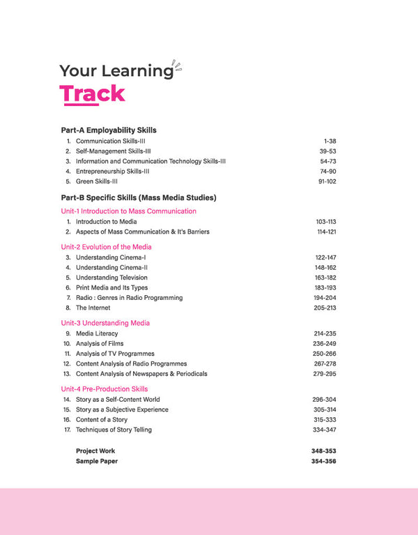 A Textbook of Mass Media Studies for CBSE Class 11 | Skill Education (Subject Code 835) | Employability Skills, Subject-Specific Skills, Diagrams & Exam-Style Questions | As per Latest CBSE Syllabus 2026–27